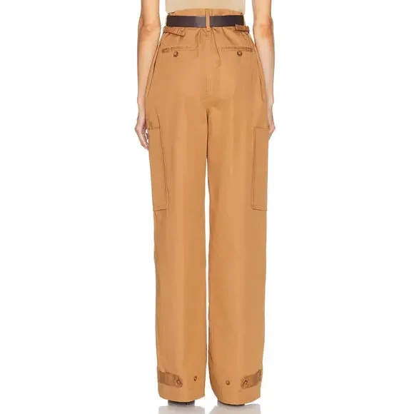 Rrevolve HELSA Paperbag Pant in Caramel size XS NWT $258 msrp